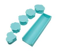 Juego de moldes para tartas y tartas, bandeja grande de 7,87 pulgadas para hacer postres redondos, fácil de desmoldar, con función de horneado, herramienta de decoración de tartas de cocina, apta para