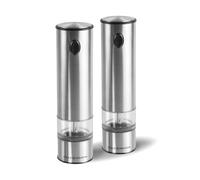 Juego de molinillo de sal y pimienta BATTERSEA, 21 cm, plata, Cole & Mason