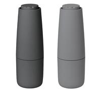 Juego de molinillo de sal y pimienta SALPI, gris claro y oscuro, Blomus