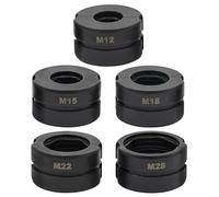 Juego de mordazas de presión M12 - 28 mm de acero endurecido Cr40, insertos de crimpado para tubos de cobre, compatible con pinzas de prensa hidráulicas y manuales