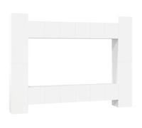 vidaXL, juego de 10 piezas para mueble de televisión, color blanco, material de madera