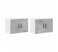 Juego de muebles de cocina - armarios de pared gris concreto 60 x 31 x 40 cm