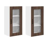 Juego de muebles de cocina - armarios de pared roble marrón 40 x 31 x 80 cm