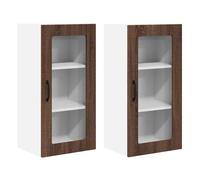 Juego de muebles de cocina - armarios de pared roble marrón 40 x 31 x 80 cm