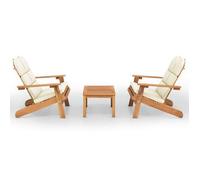 Juego De Muebles De Jardín Adirondack 3 Piezas Madera Acacia Vidaxl