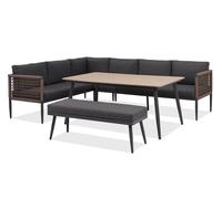Juego de muebles de jardín de aluminio Mindoro Garden Point antracita
