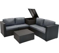 Juego de muebles modular de ratán, de 6 piezas, color