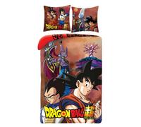 Juego de nórdica de Dragon Ball - 1 nórdica de 140x200 cm + 1 de almohada de 63x63 cm (Juego de cama de Dragon Ball - M) (Juego de nórdica de Dragon Ball - B, 140 x 200 cm | 63 cm)