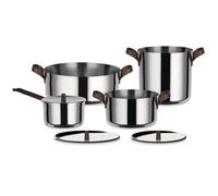 Juego de ollas EDO, 7 piezas, acero inoxidable, Alessi