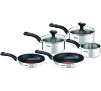 Juego de ollas para inducción - 3 piezas - tapas con revestimiento de vidrio - acero de alta calidad - cocina eficiente en energía