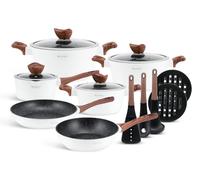 Juego de ollas y sartenes - Sartenes - Sartén - Cacerola - Set de cocina - Recubrimiento antiadherente cerámico - Apto para todas las cocinas
