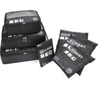 Juego de organizadores de maleta Unyqoos® de 7 piezas: incluye cubos de embalaje, bolsas de compresión, 3 organizadores de malla, 2 bolsas para ropa, 1 bolsa para zapatos y 1 bolsa para dispositivos e