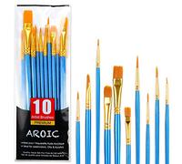 Juego de pinceles de pintura acrílica, cepillos de pelo de nailon para todo tipo de uso, óleo, acuarela, pintura artística, kits profesionales