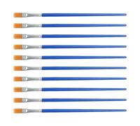 Juego de pinceles de pintura profesional, pinceles acrílicos de nailon para detalles finos, pincel plano a granel para acrílico, óleo, acuarela, gouache, tinta, modelo, dibujo, para pintura en lienzo