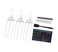 Juego de pinchos multiusos de acero inoxidable de 3 puntas para cocinar carne, pescado y verduras sin deslizarse pinchos profesionales