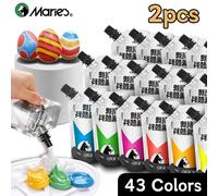Juego de pinturas acrílicas de 43 colores Marie's, 2 uds., 100ml/3,38oz para huevos, lienzos, manualidades, madera, vidrio, roca en Hallowen FORESTED GREEN