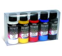 Juego de pinturas premium para aerógrafo, 5 colores
