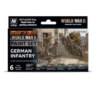 Juego De Pinturas Vallejo Brandnew, Infantería Alemana, 6 X Model Color 70206