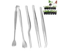 Juego de pinzas para jardín, pinzas de jardinería de acero inoxidable, herramientas de plantación, para el hogar, patio, granja, escritorio, bonsái, , plantas en maceta