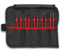 Juego de pinzas universales aisladas KNIPEX, 5 piezas