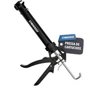 Juego de pistola de calafateo de 9 pulgadas [incluye 5 alisadores de juntas] - Prensa profesional para cartuchos de silicona - Pistola de calafateo de metal resistente - Pistola de expresión para un