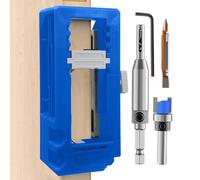 Juego de plantillas para fresadora de puerta, ajustable, robusta, | Plantilla de fresado para puertas, para armarios, exteriores, carpintería, salón, garaje y un