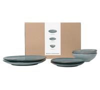 Juego de platos "Nordic Sea" de Broste Copenhagen, para 6 personas, ideal para comidas