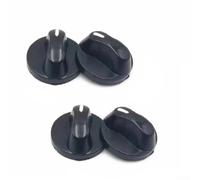 Juego de pomos de horno de repuesto con adaptadores para estufas de gas, interruptores de control de estufa, color negro, paquete de 4
