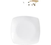 Juego de porcelana, diseño elegante y cuadrado, material cerámico duradero, juego de platos, 12 piezas