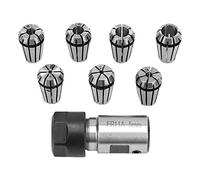 Juego de portabrocas de boquilla, que incluye 7 piezas ER11 de 5 mm, varilla de extensión del soporte del eje del motor y pinzas de resorte ER11 de 1-7 mm para taladrar, taladrar y más
