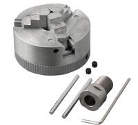 Juego de portabrocas de torno, componente de centrado de acero al carbono, de conector de acero inoxidable, hardware de sujeción de triple mandíbula, dispositivo giratorio duradero, extensión