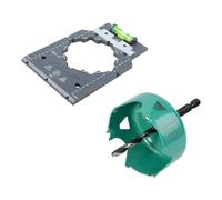 Juego de proyecto wolfcraft «Instalación de cajas empotradas», Ø 68 mm - Para la preparación de instalaciones eléctricas en construcción en seco - 5901000