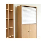 Juego de puerta plegable de acordeón, kit de puerta de tambor para persiana enrollable, bricolaje, con rieles y asa, varios tamaños (32x24in/81x61cm)