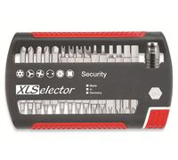 Juego de puntas Bit Set XLSelector, estándar de seguridad, 25 mm, surtido de 31 piezas, 1/4" (29416)