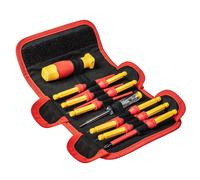 JUEGO DE PUNTAS DE DESTORNILLADOR CON SOPORTE 1000V 12 PIEZAS - T N01-308
