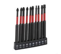Juego de puntas de destornillador de 100 mm, 10 unidades, tipos de accionamiento mixto
