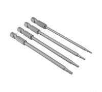 Juego de puntas de destornillador de aleación de acero con vástago hexagonal de 1/4, 4 piezas para mini cabezas de 1,5 a 3,0 mm, longitud de 100 mm para llaves eléctricas y controladores manuales