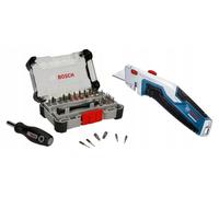 Juego de puntas de precisión Bosch de 42 piezas + Cuchilla universal para alfombras 061599766R