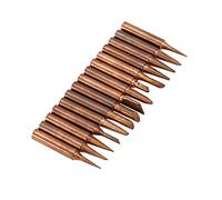 Juego de puntas de soldador reemplazables de cobre puro sin plomo de la serie Walfront 900M-T, herramienta de estación de soldadura de baja temperatura (15 piezas)