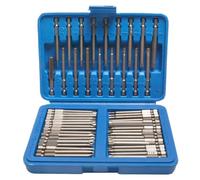 Juego de puntas para destornillador, con una variedad de puntas Torx y hexagonales, fabricado con acero resistente y duradero, incluye 36 piezas