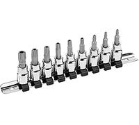 JUEGO DE PUNTAS TORX INVIOLABLES o TORX DE SEGURIDAD TS10 A TS50, 9 PIEZAS