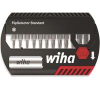 Juego de puntas Wiha FlipSelector Standard de 25 mm, tipo TORX® antivandálico (con orificio), 13 piezas, 1/4" (39037)
