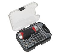 Juego De Puntas Y Llave De Carraca De Diente Fino Sealey 24pc Stubby AK64906