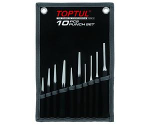 Juego de punzones centrales TOPTUL 10 Piezas