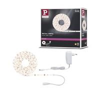 Juego de rayas Paulmann FN SimpleD de 5 m, blanco cálido, 11 W, 230/12 V DC, kit de metal blanco