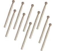 Juego de rebabas de bolas de diamante, 3 x 2 mm, punta de bola de diamante, brocas para joyería, vidrio, cerámica, paquete de 10