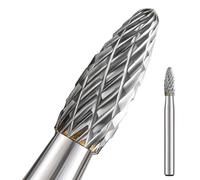 Juego de rebabas de carburo 1/4 vástago con gran soporte de haya para amoladora de troquel, brocas de perforación, brocas de molienda para herramienta giratoria de metal, accesorio de lima para