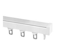 Juego de rieles de aluminio para montaje en techo para cenador y puertas correderas, varillas de ducha de metal, apertura silenciosa, sistema Cng para caravanas y caravanas y fácil de instalar