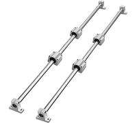 Juego de rieles guía lineales, modelo SFC20, 1000 mm, 2 unidades. Incluye: 2 rieles guía SFC20, 4 bloques deslizantes SC20, 4 soportes para rieles. Kit de rieles lineales y rodamientos para máquinas a