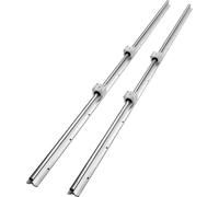 Juego de rieles guía lineales, SBR16, 1500 mm, 2 unidades. Incluye 2 rieles guía SBR16 de 1500 mm (59 pulgadas) y 4 bloques deslizantes SBR16UU. Kit de rieles lineales y rodamientos para máquinas auto